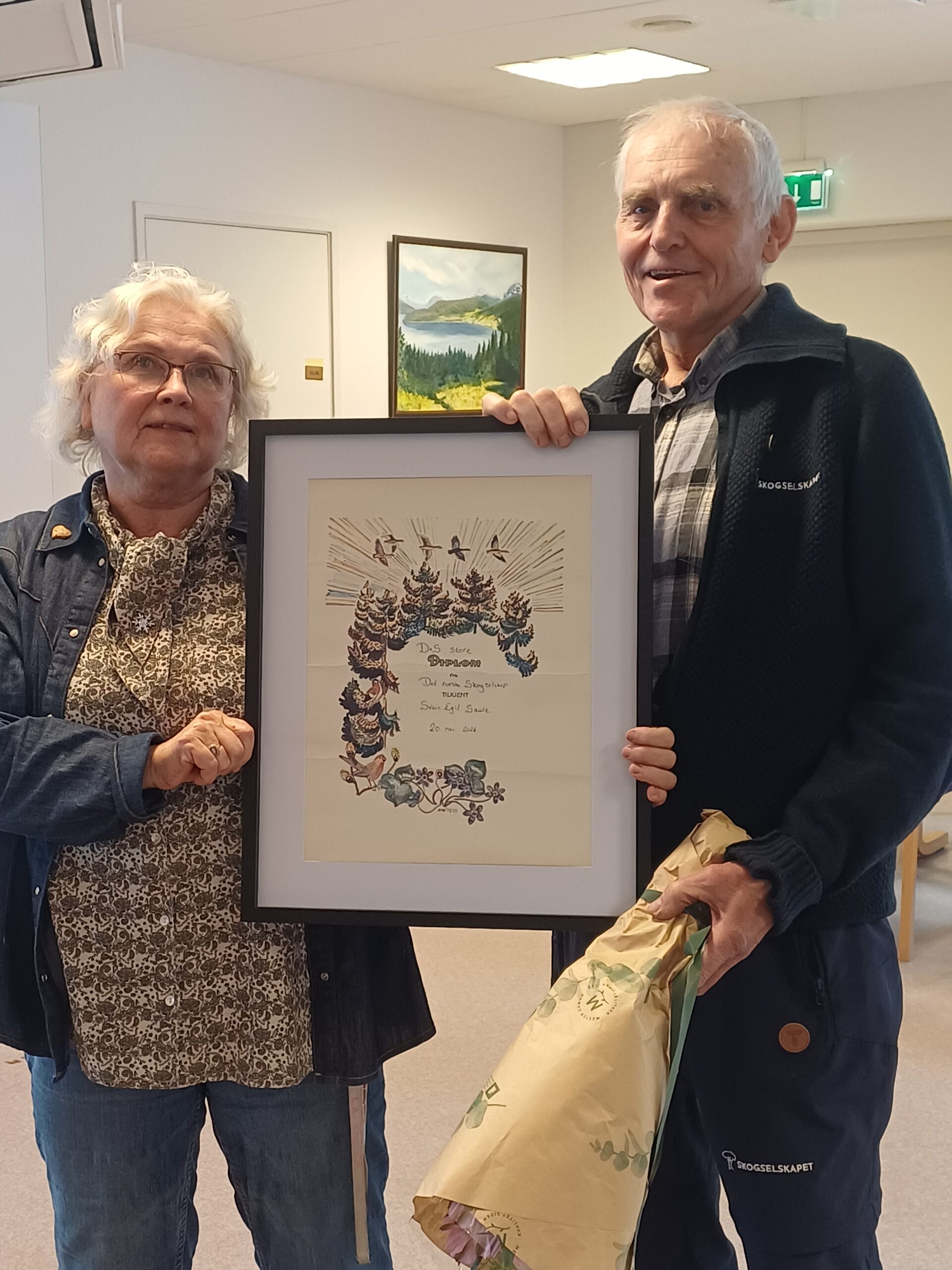 Skogglede og heider under årsmøtet i Innvik til Skogselskapet i Sogn og Fjordane